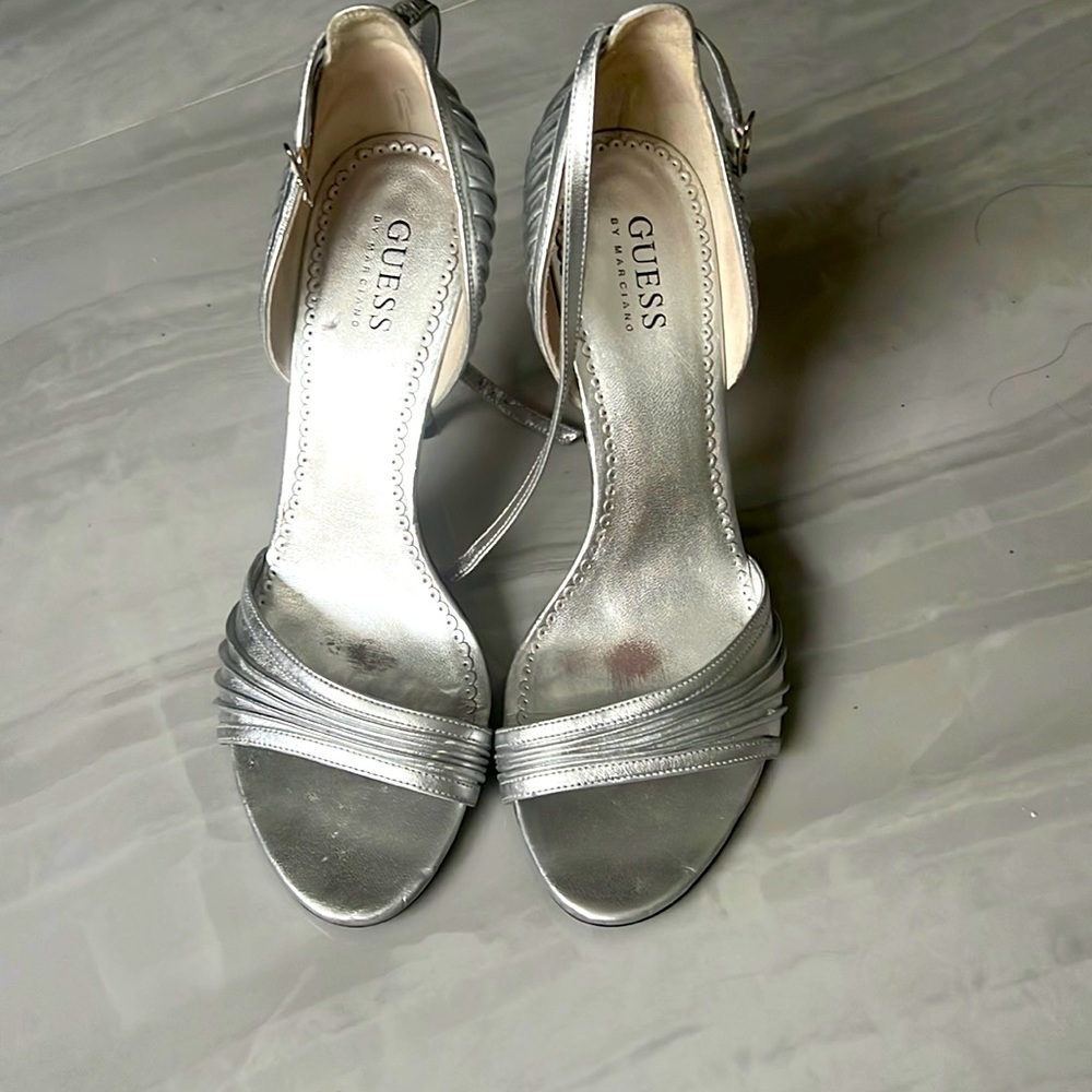 Guess Silver Heels